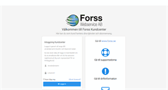 Desktop Screenshot of kund.forss.se