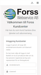 Mobile Screenshot of kund.forss.se