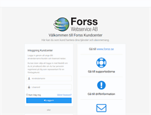 Tablet Screenshot of kund.forss.se
